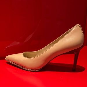 Coach Vonna Semi Matte Calf Pumps Beechwood